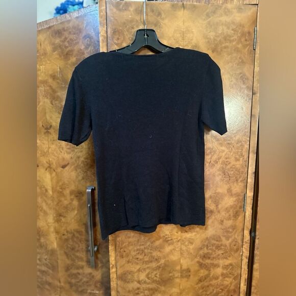 Amber Stone retro Black Women's Top - Picture 3 of 5